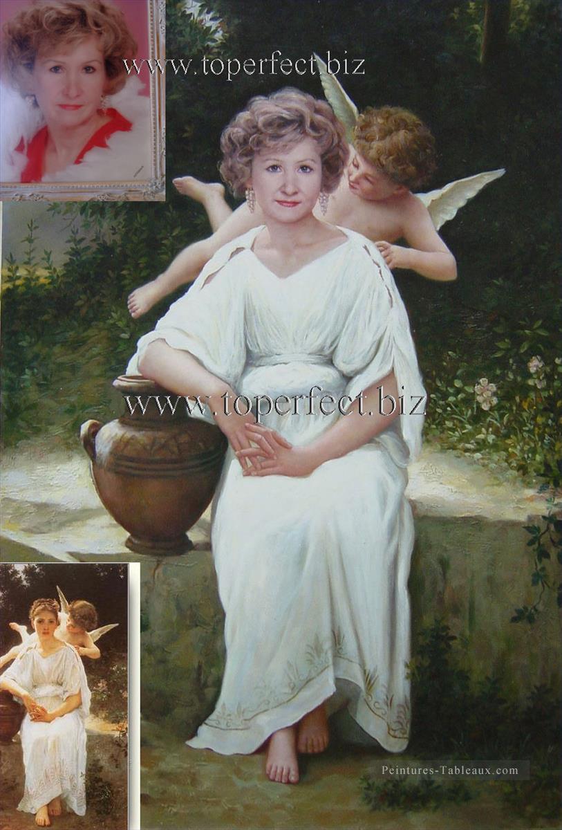 imd007 portrait de femme Peintures à l'huile